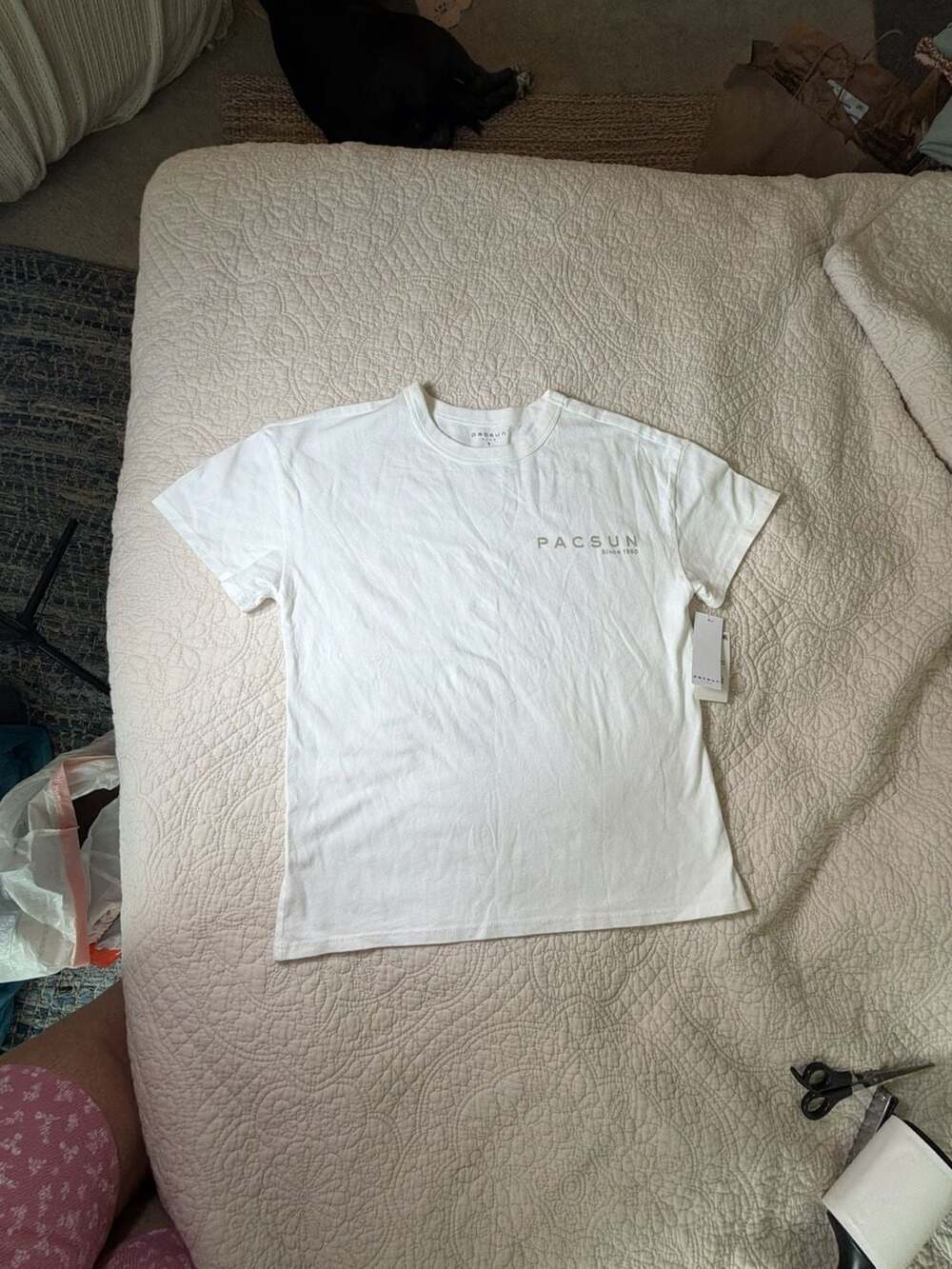 PacSun Kids Los Angeles Car Graphic T-Shirt Size S White